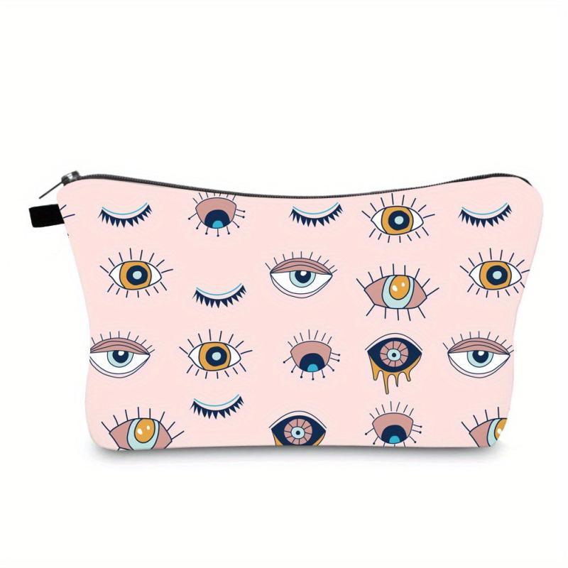 Eye Pattern Lightweight Makeup Bag Portable Travel Casual Handbag