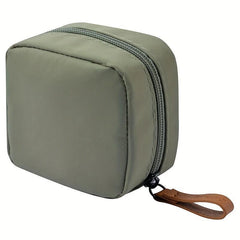 Mini Zipper Bag Solid Makeup Storage Lightweight Cosmetic Pouch