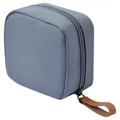 Mini Zipper Bag Solid Makeup Storage Lightweight Cosmetic Pouch