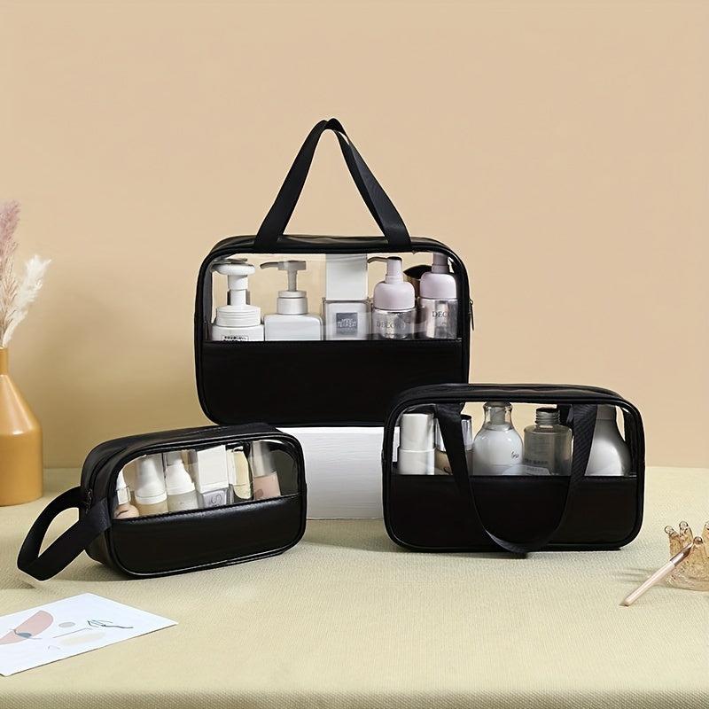Clear Cosmetic Organizer Bag Portable Travel Toiletry Bag Waterproof