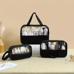 Clear Cosmetic Organizer Bag Portable Travel Toiletry Bag Waterproof