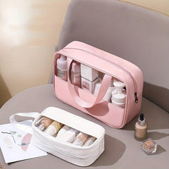 Clear Cosmetic Organizer Bag Portable Travel Toiletry Bag Waterproof