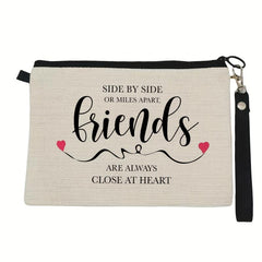 Letter Print Makeup Storage Bag Lightweight Travel Cosmetic Bag