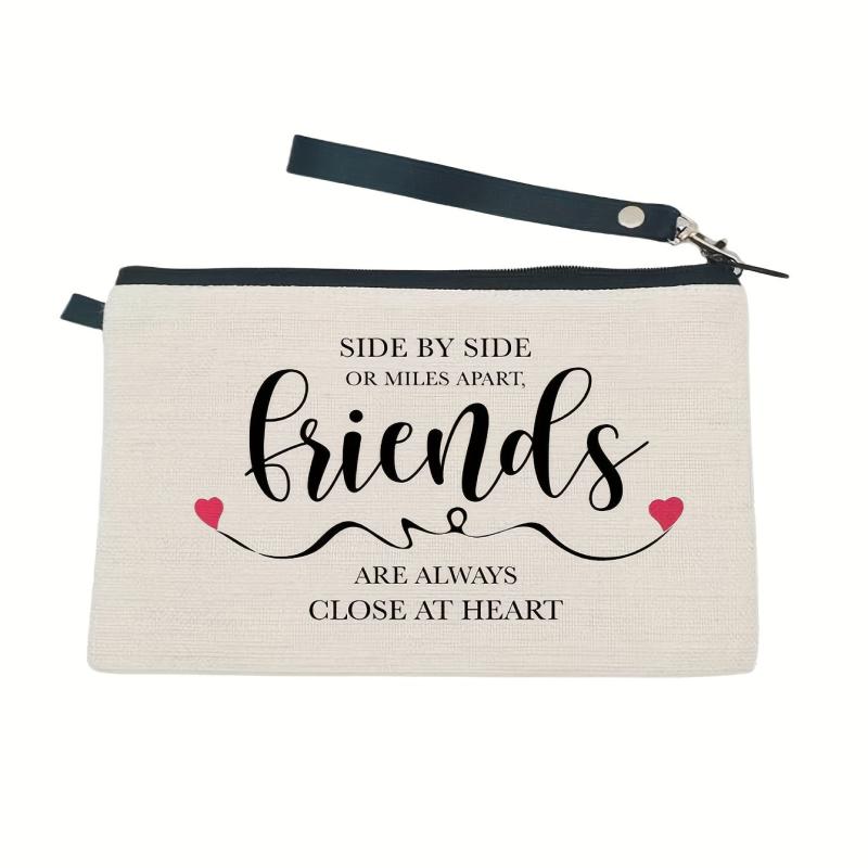 Letter Print Makeup Storage Bag Lightweight Travel Cosmetic Bag