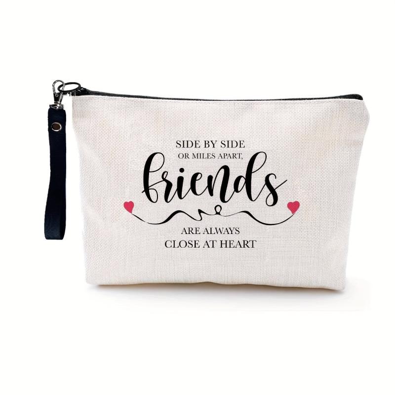 Letter Print Makeup Storage Bag Lightweight Travel Cosmetic Bag