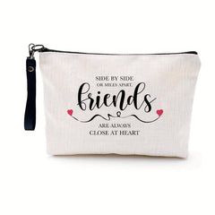 Letter Print Makeup Storage Bag Lightweight Travel Cosmetic Bag