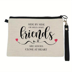 Letter Print Makeup Storage Bag Lightweight Travel Cosmetic Bag