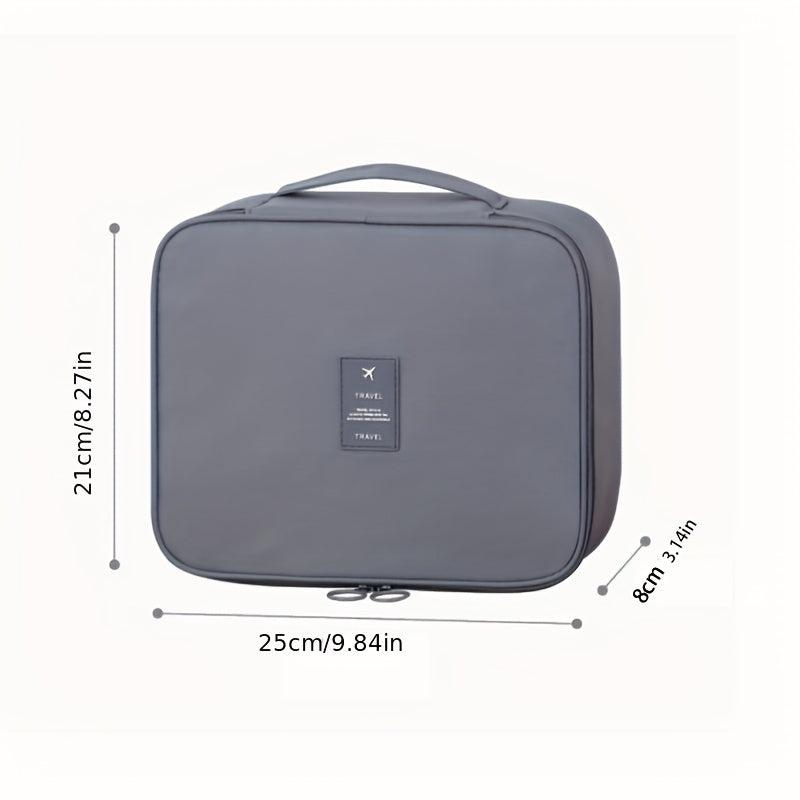 Travel Cosmetic Bag Makeup Brush Storage Zipper Toiletry Bag