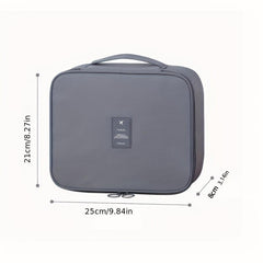 Travel Cosmetic Bag Makeup Brush Storage Zipper Toiletry Bag