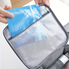 Travel Cosmetic Bag Makeup Brush Storage Zipper Toiletry Bag