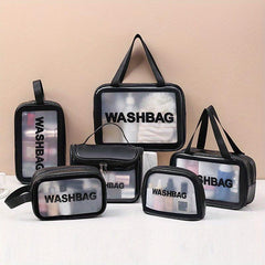 Waterproof Clear PVC Makeup Pouch Toiletry Storage Bag