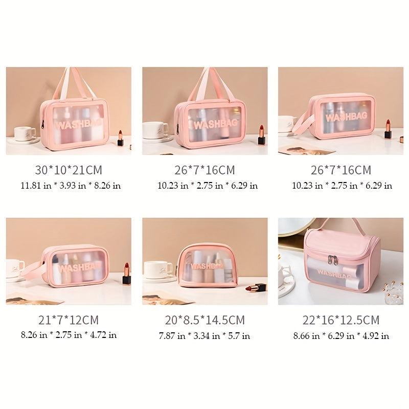 Waterproof Clear PVC Makeup Pouch Toiletry Storage Bag