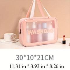 Waterproof Clear PVC Makeup Pouch Toiletry Storage Bag
