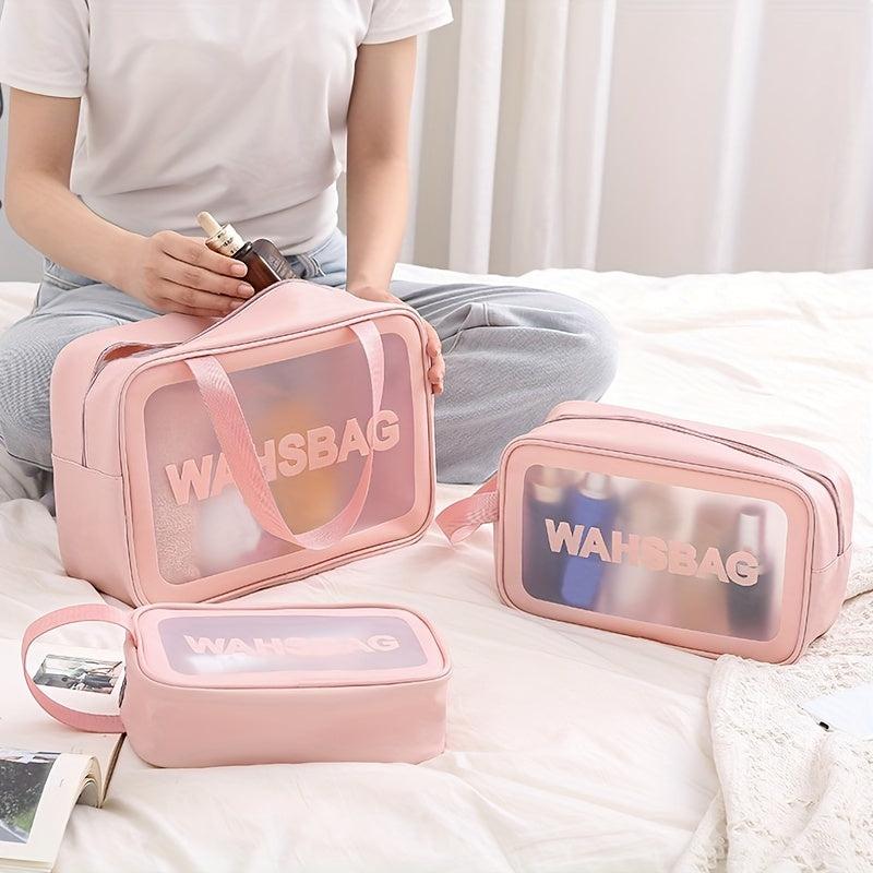 Waterproof Clear PVC Makeup Pouch Toiletry Storage Bag
