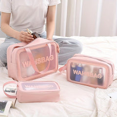 Waterproof Clear PVC Makeup Pouch Toiletry Storage Bag