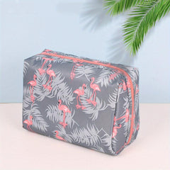 Leopard Pattern Makeup Bag Zipper Toiletry Wash Bag Travel Pouch