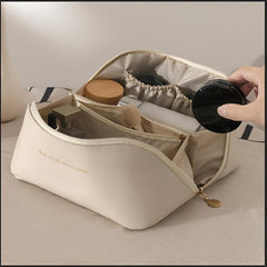 Cube Travel Cosmetics Wash Bag PU Leather Portable Storage Bag