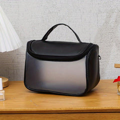 Translucent Makeup Handbag Zipper Satchel Bag