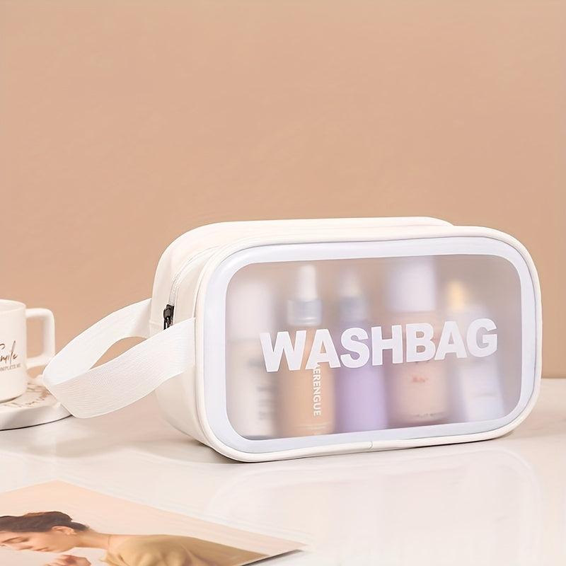 Frosted Texture Waterproof Makeup Storage Bag Large Capacity