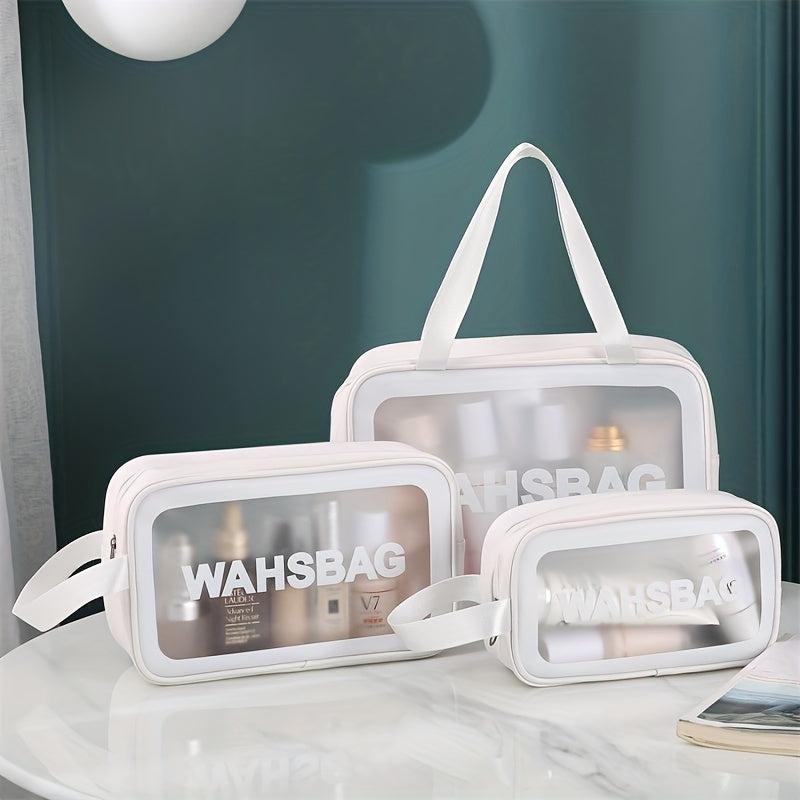 Frosted Texture Waterproof Makeup Storage Bag Large Capacity
