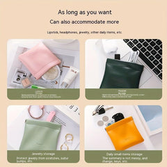 Waterproof Lipstick Pouch Solid Carry On Pouch Lightweight Self Closing Purse
