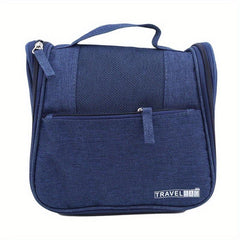 Top Handle Portable Cosmetic Bag Solid Mesh Toiletry Organizer