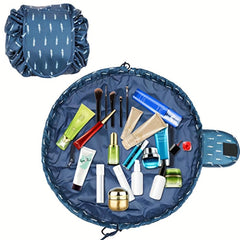 Waterproof Drawstring Cosmetic Bag Lightweight Portable Travel Makeup Bag