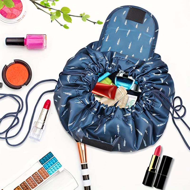 Waterproof Drawstring Cosmetic Bag Lightweight Portable Travel Makeup Bag
