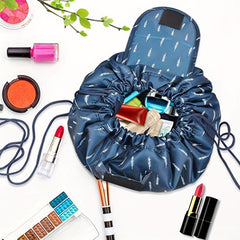 Waterproof Drawstring Cosmetic Bag Lightweight Portable Travel Makeup Bag