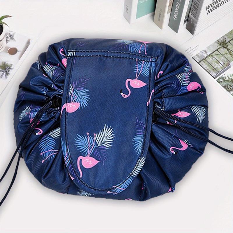 Waterproof Drawstring Cosmetic Bag Lightweight Portable Travel Makeup Bag