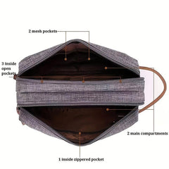 Foldable Handheld Cosmetic Bag Divider Nylon Waterproof Makeup Bag