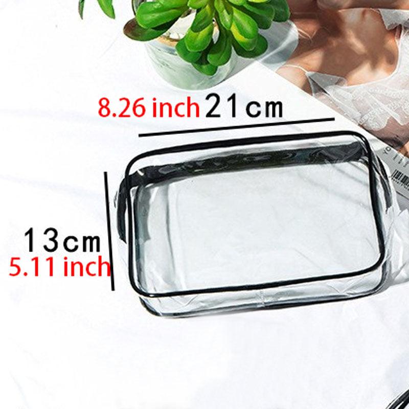 Waterproof Transparent Zipper Pouch Toiletry Wash Bag