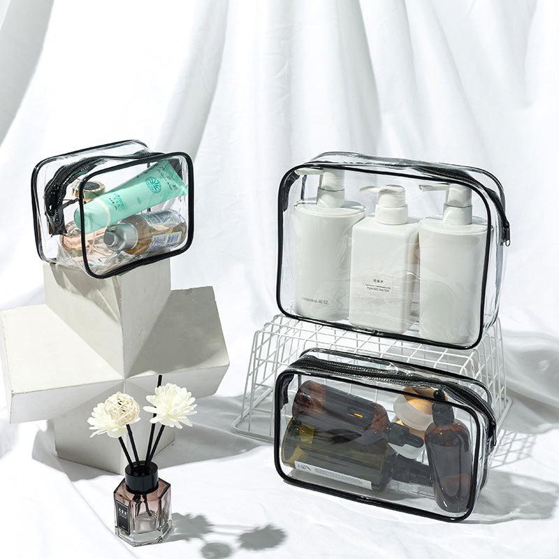 Waterproof Transparent Zipper Pouch Toiletry Wash Bag