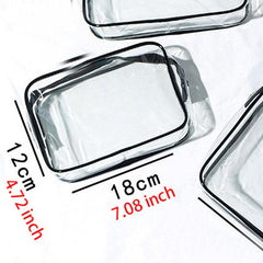 Waterproof Transparent Zipper Pouch Toiletry Wash Bag
