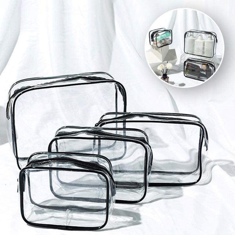 Waterproof Transparent Zipper Pouch Toiletry Wash Bag