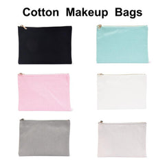 Canvas Storage Bag Portable Zipper Clutch Coin Purse Handbags