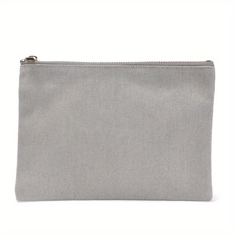 Canvas Storage Bag Portable Zipper Clutch Coin Purse Handbags