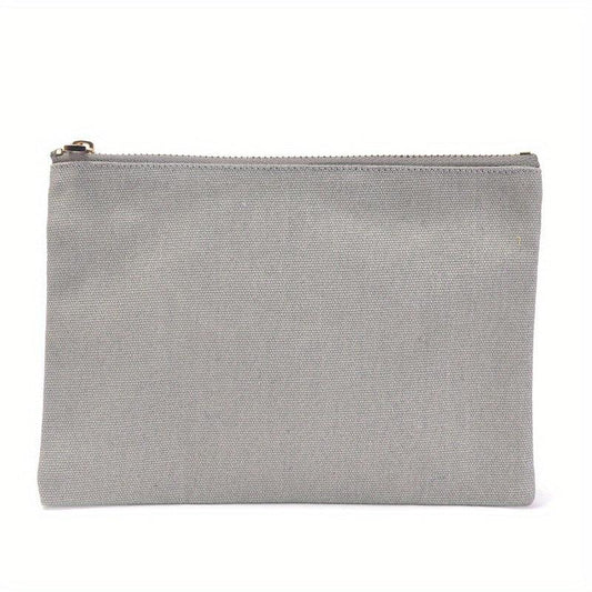 Canvas Storage Bag Portable Zipper Clutch Coin Purse Handbags