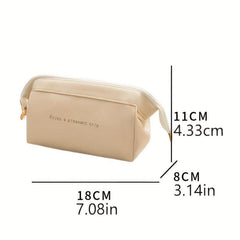 Minimalist Zipper Makeup Pouch Lightweight Carry On Bag