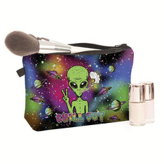 Alien Cosmetic Bag Portable Travel Toiletry Storage Purse