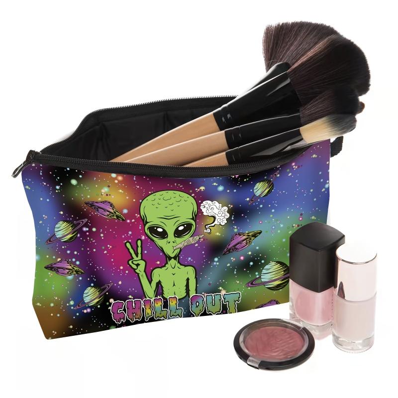 Alien Cosmetic Bag Portable Travel Toiletry Storage Purse