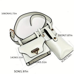 Vintage Mini Waist Bag Solid Phone Bag & Coin Purse Storage Belt Bag