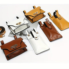 Vintage Mini Waist Bag Solid Phone Bag & Coin Purse Storage Belt Bag