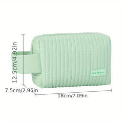 Quilted Cosmetic Bag Waterproof Travel Wash Storage Bag