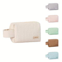 Quilted Cosmetic Bag Waterproof Travel Wash Storage Bag
