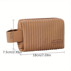 Quilted Cosmetic Bag Waterproof Travel Wash Storage Bag