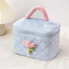 Floral Decor Cosmetic Bag Portable Travel Toiletry Bag