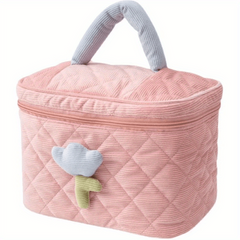 Floral Decor Cosmetic Bag Portable Travel Toiletry Bag