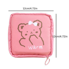 Portable Sanitary Napkin Bag with Zipper