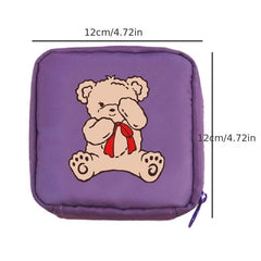 Portable Sanitary Napkin Bag with Zipper